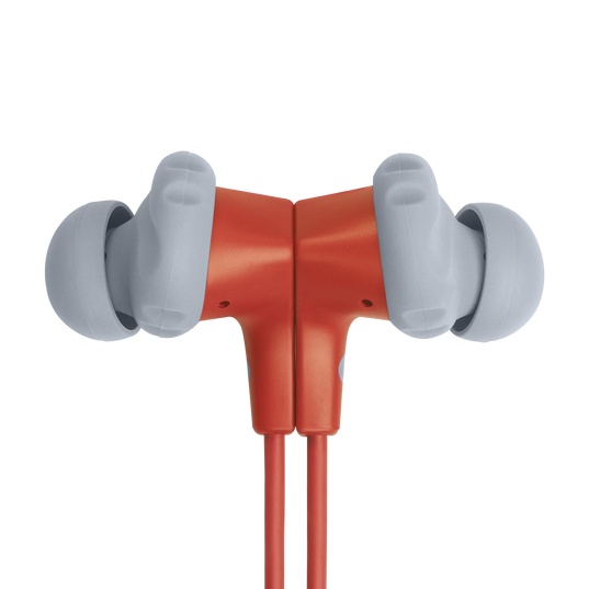 JBL Endurance Run 2 Wireless - Coral Orange - Waterproof Wireless In-Ear Sport Headphones - Detailshot 2